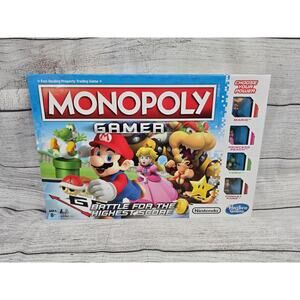New Monopoly Gamer Edition Board Game Nintendo Super Mario